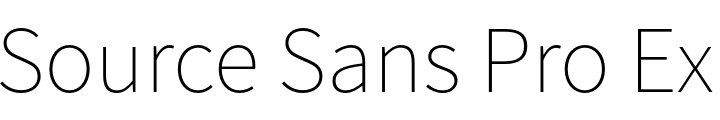 `Source Sans Pro ExtraLight` Preview